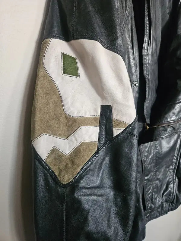 pelle pell marc buchanan rare patchwork jacket image 2