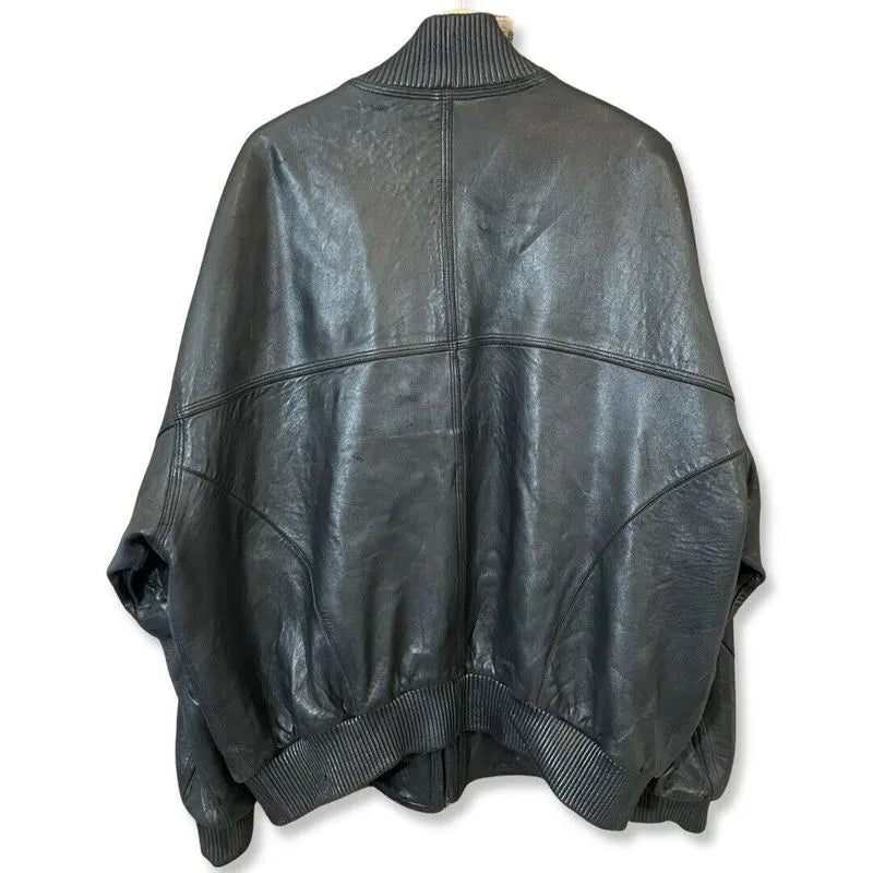 Pelle Pelle Vintage Marc Buchanan 1978 Black Men Leather Jacket image 1