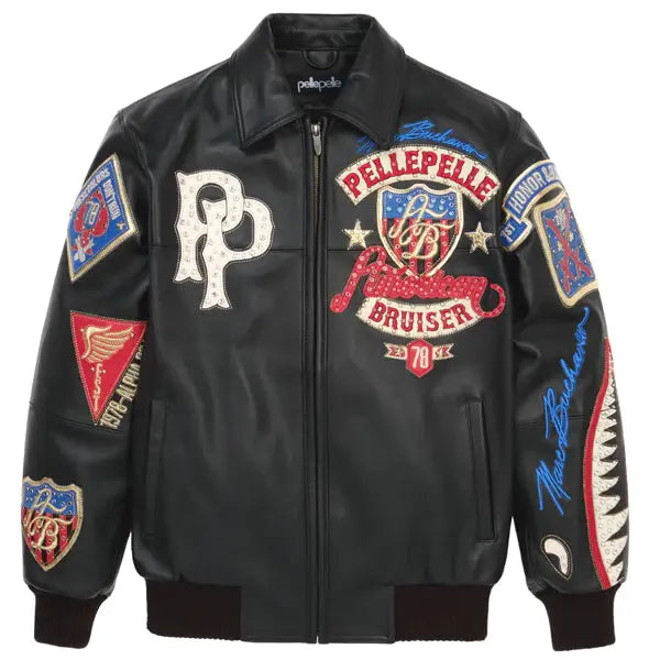 Pelle Pelle American Bruiser Black Plush Jacket image 0