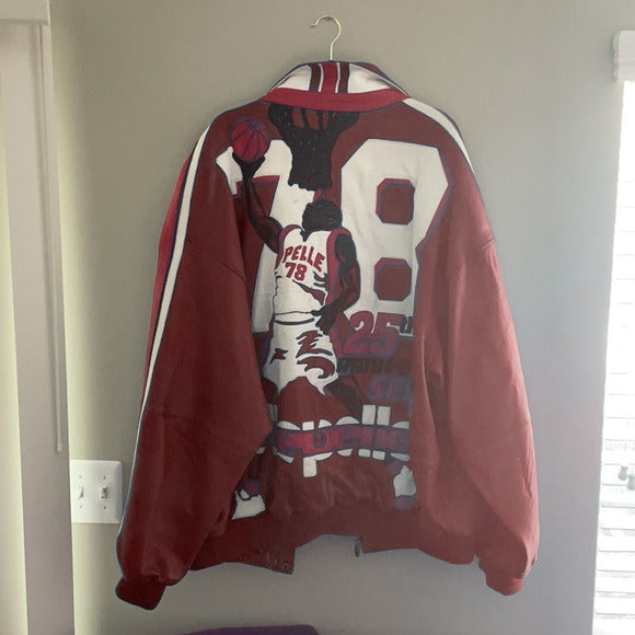 Vintage Pelle Pelle Basketball Red Jacket image 1
