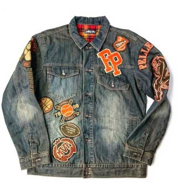 Pelle Pelle French Montana Varsity Denim Jacket image 1