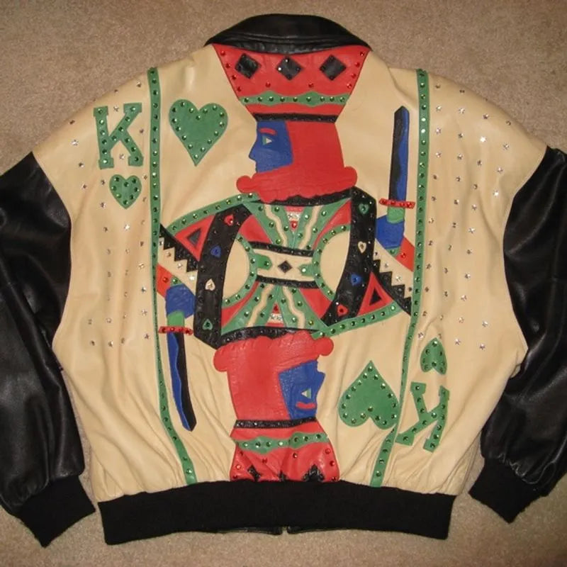 Marc Buchanan Pelle Pelle Leather Studded Jacket image 1