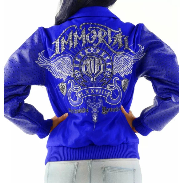 Pelle Pelle Ladies Blue Immortal Worldwide Revolution Jacket image 0