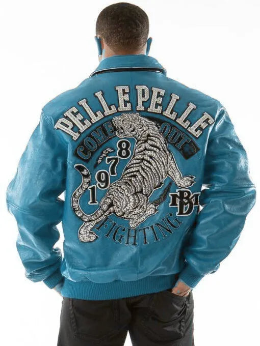 Pelle Pelle Come Out Fighting Turquoise Jacket image 0