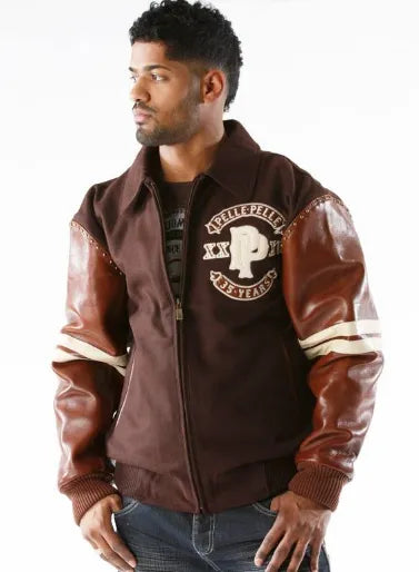 Pelle Pelle Panther Wool Brown Jacket image 1