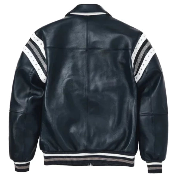 Pelle Pelle Encrusted Varsity Plush Navy image 1
