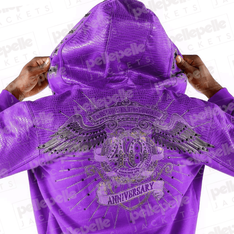 Pelle Pelle 40th Anniversary Dark Purple Wool Jacket image 0