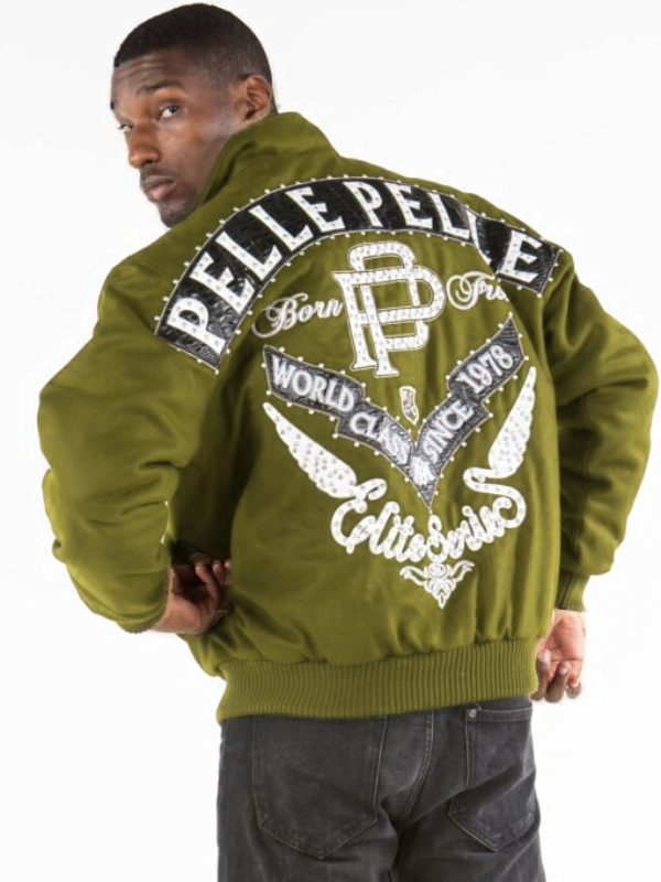 Pelle Pelle Mens Elite Series Olive Jacket image 1