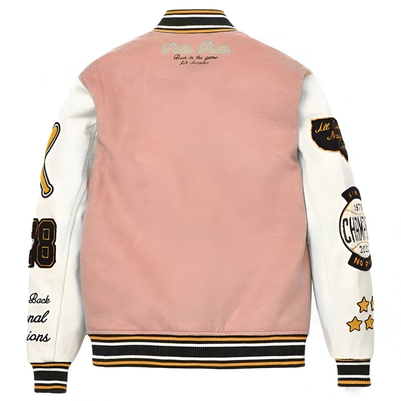 Pelle Pelle Light Pink Varsity Jacket image 1