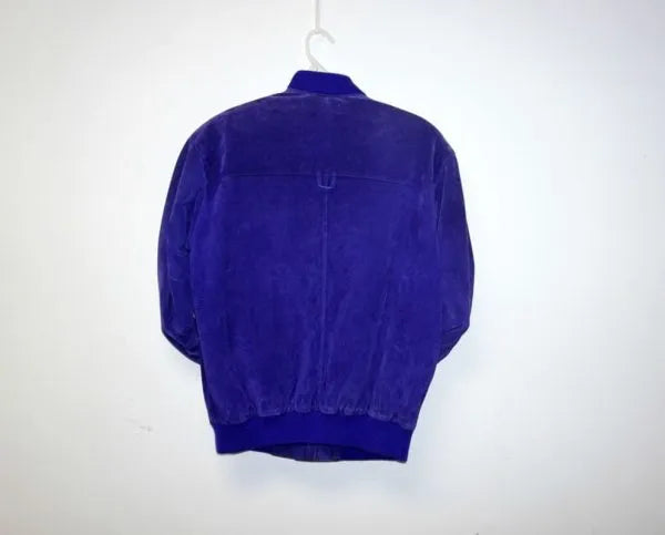 Pelle Pelle Vintage Purple Suede Bomber Jacket image 1