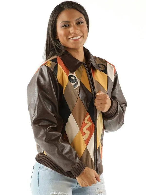 Pelle Pelle Womens Brown Bomber Jacket image 0