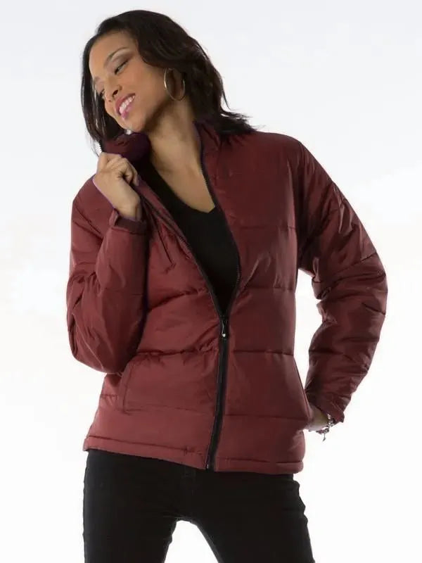 Pelle Pelle Womens Maroon Puffer Jacket image 0