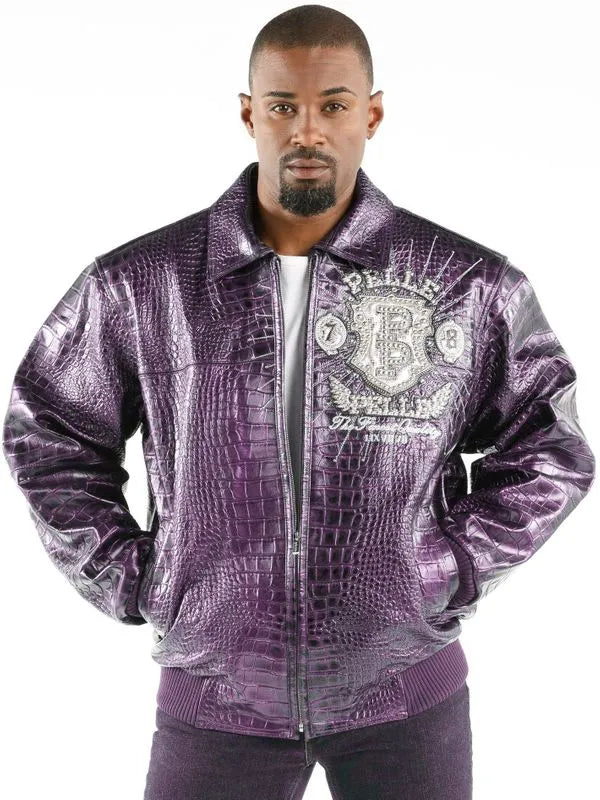 Pelle Pelle Mens Eye On The Prize Light Purple Jacket image 0