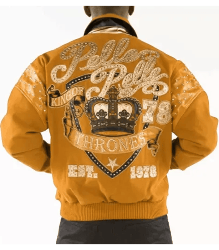 Pelle Pelle Mustard King Of Thrones 1978 Jacket image 1