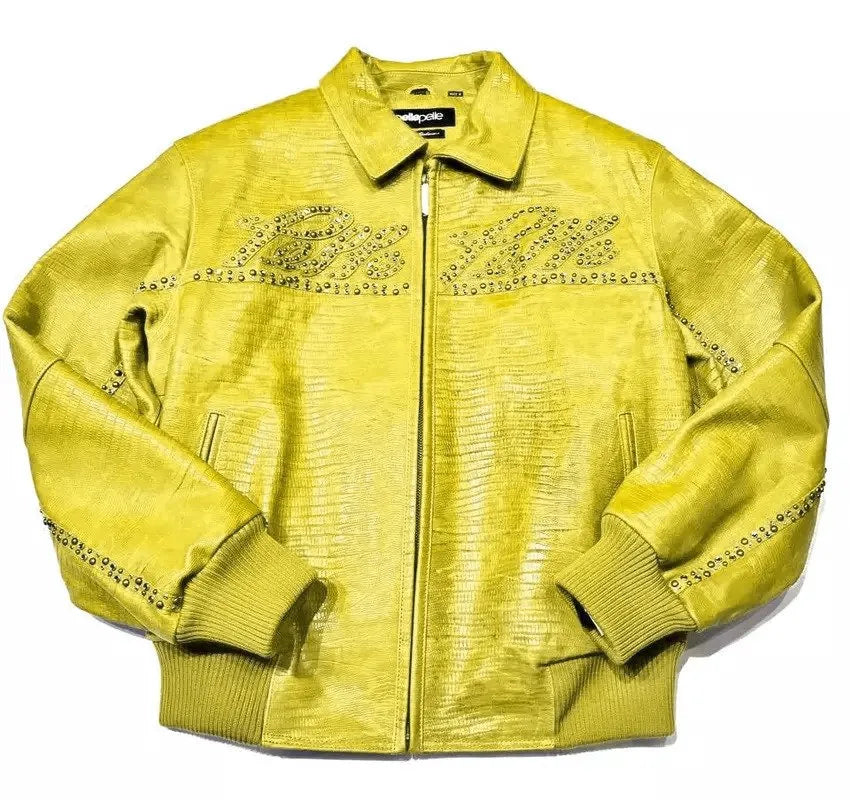 Pelle Pelle Mens Marc Buchanan Yellow Signature Jacket image 0