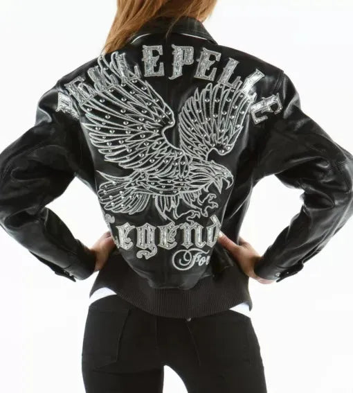 Pelle Pelle Black Legends Forever Eagle Jacket image 1