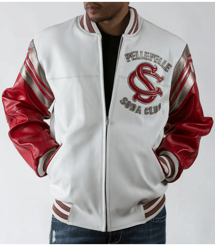 Soda Club Pelle Pelle 1978 Original Red and White Jacket image 1