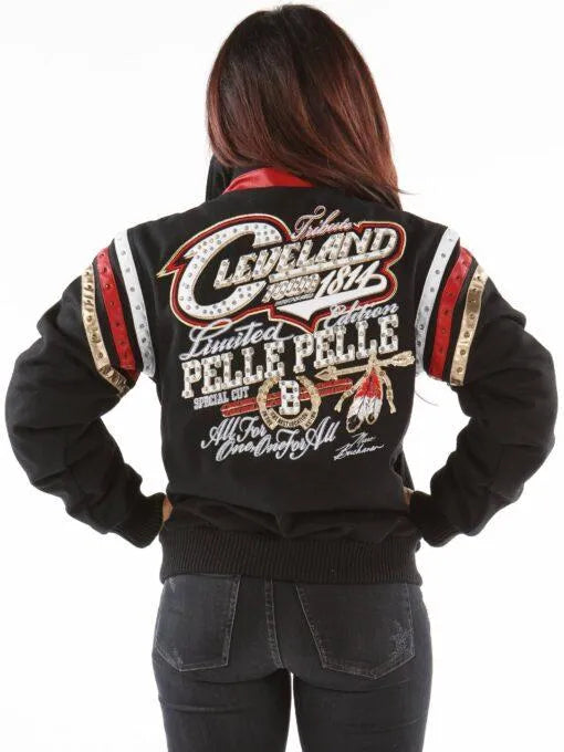 Pelle Pelle Womens Cleveland Tribute Black Jacket image 1
