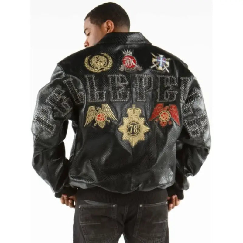 Pelle Pelle Patched Python Leather Jacket image 2