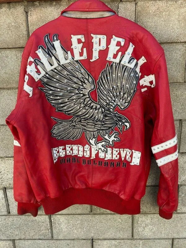 Pelle Pelle Marc Buchanan Soda Club Red Leather Jacket image 1