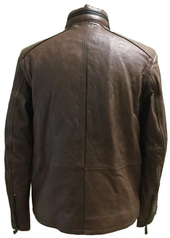 Pelle Pelle Men’s Leather Insulated Brown Coat image 1