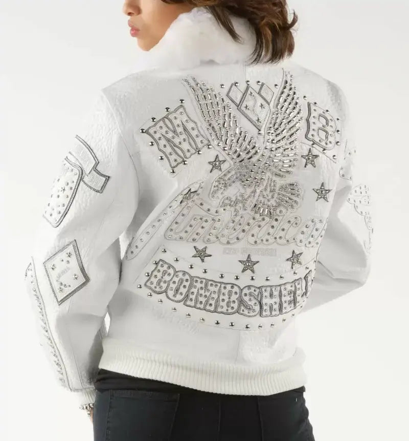 American Bruiser White Bombshell Pelle Pelle Jacket image 1