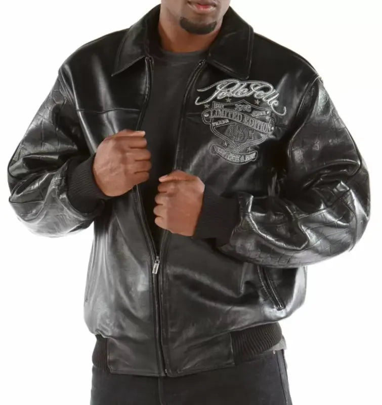 Black Pelle Pelle Red White & True Leather Jacket image 1