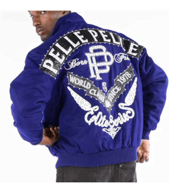 Pelle Pelle Mens Elite Series Blue Jacket image 1