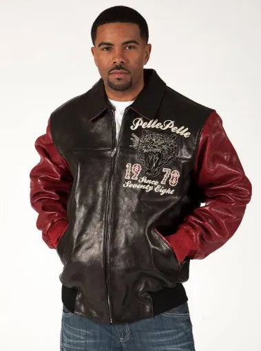 Pelle Pelle Tiger Black Luster Mens Leather Jacket image 1