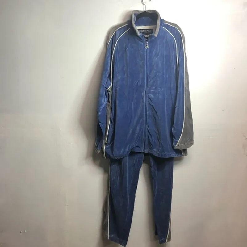 Pelle Pelle Mens Velvet Sky Blue Tracksuit image 0