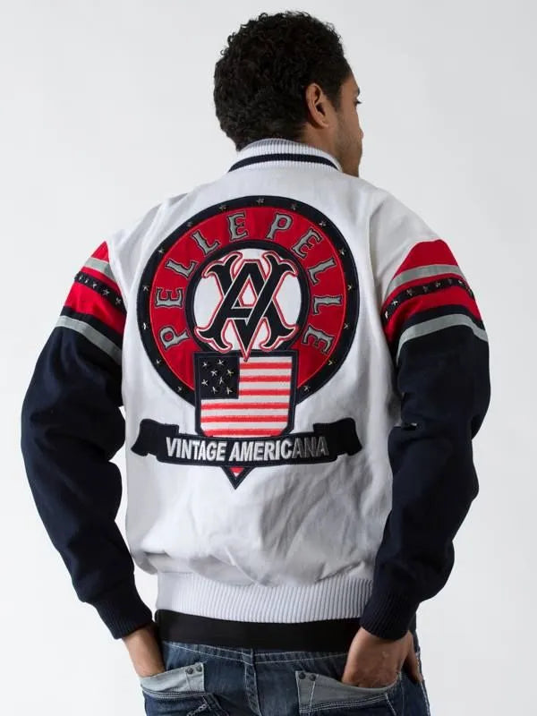 Pelle Pelle Mens Vintage Americana White Jacket image 0