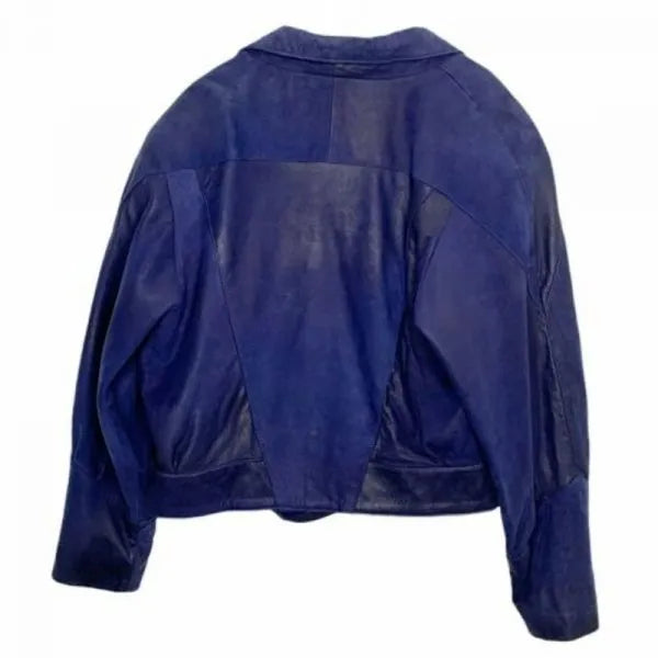 Vintage Pelle Pelle Blue Leather Jacket image 1