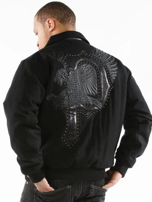 Pelle Pelle Black Eagle Wool Jacket image 1