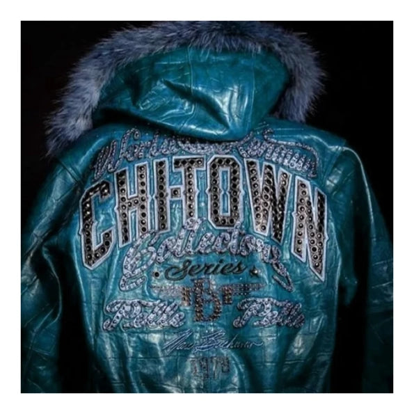 Pelle Pelle Chi-Town Leather Fur Hood Jacket image 1