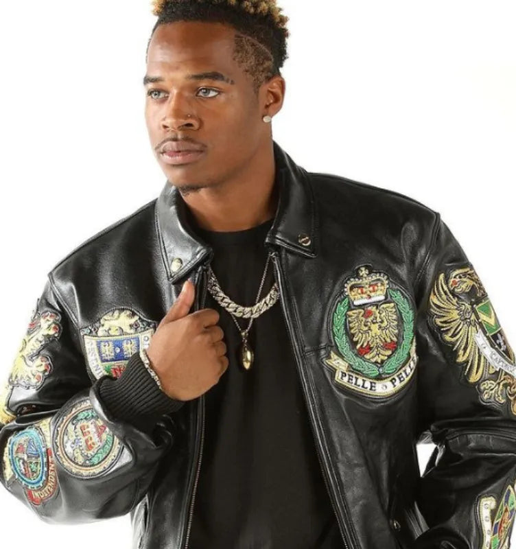 Pelle Pelle Patched Leather Jacket image 0