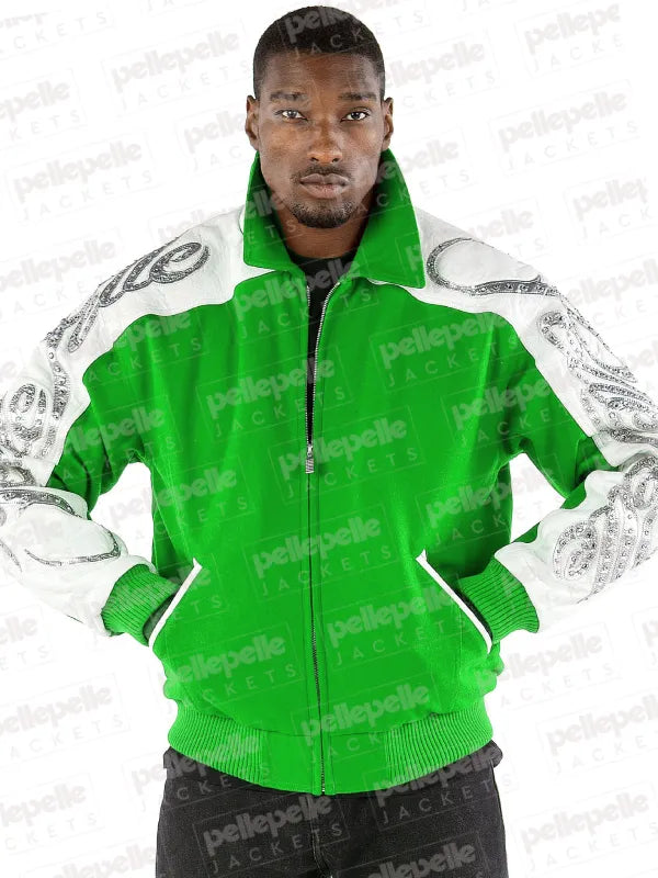 Pelle Pelle Scripted Green Jacket image 0