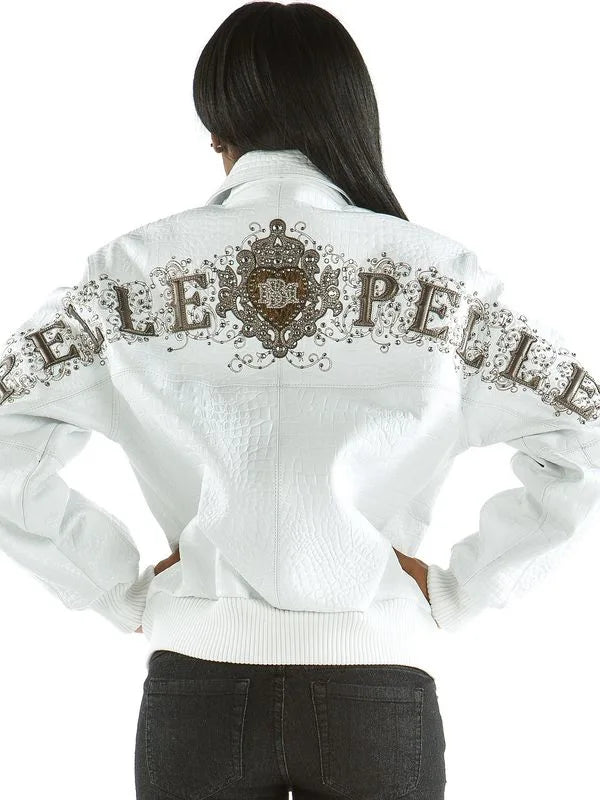 Pelle Pelle Womens MB White Leather Jacket image 0