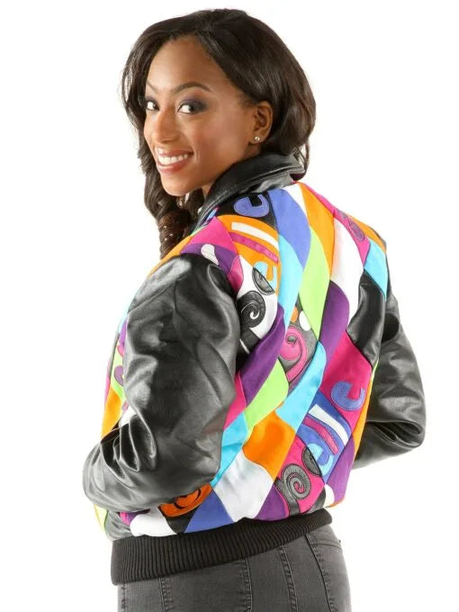 Pelle Pelle Womens Multicolor Diamonds Jacket image 1