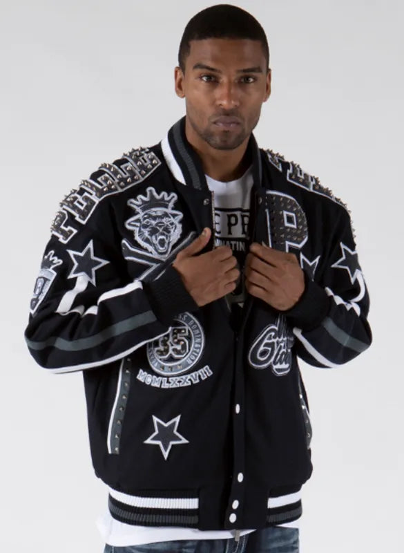 Pelle Pelle Limited Edition Black Varsity Jacket image 0