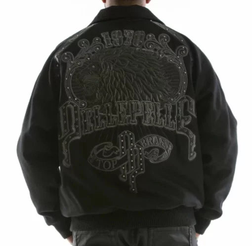 Pelle Pelle Black Top Brass Wool Jacket image 1