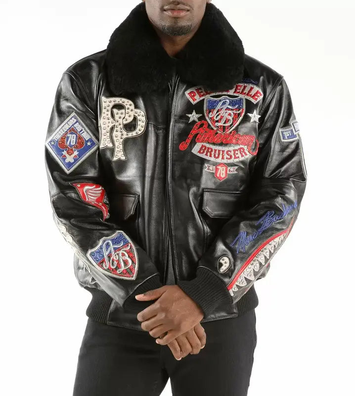 Black Pelle Pelle American Bruiser Jacket image 1