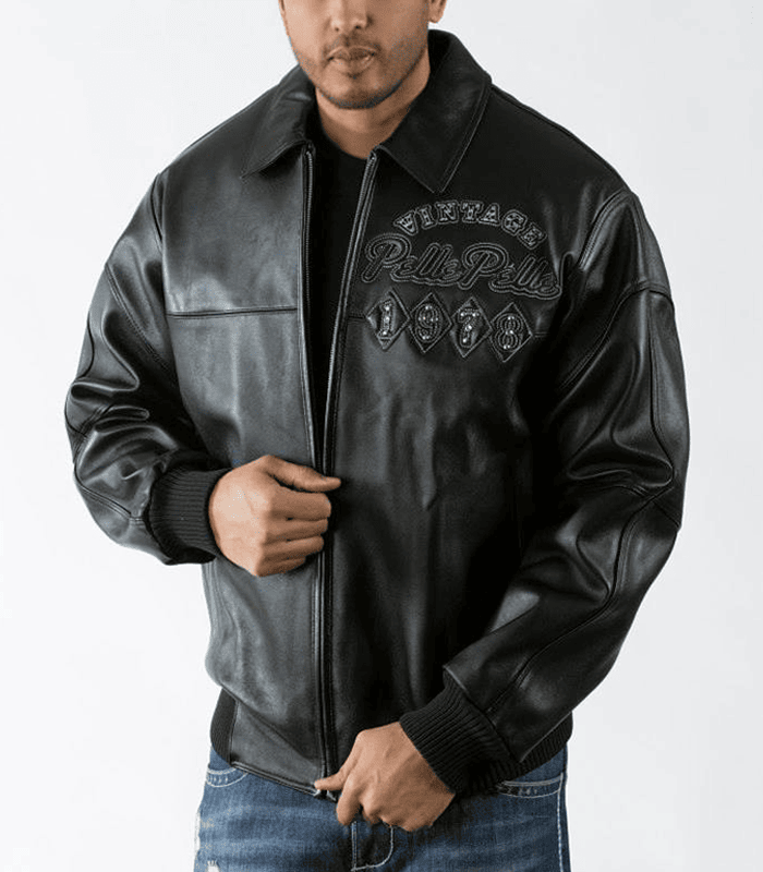 Vintage Leather Pelle Pelle 1978 Marc Buchanan Black Jacket image 1