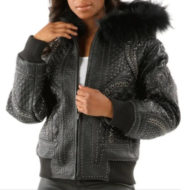 Pelle Pelle Women Monarch Rust Burnish Black Jacket image 1