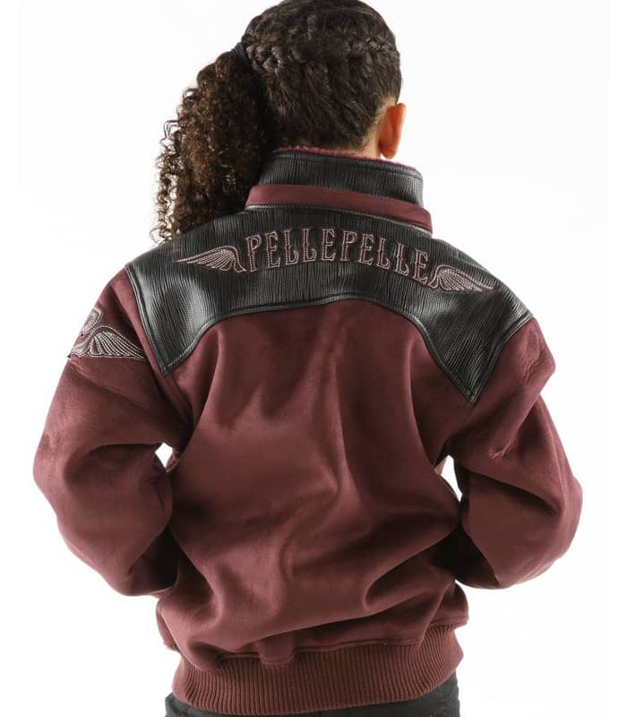 Pelle Pelle Kids Brown Wool Jacket image 1
