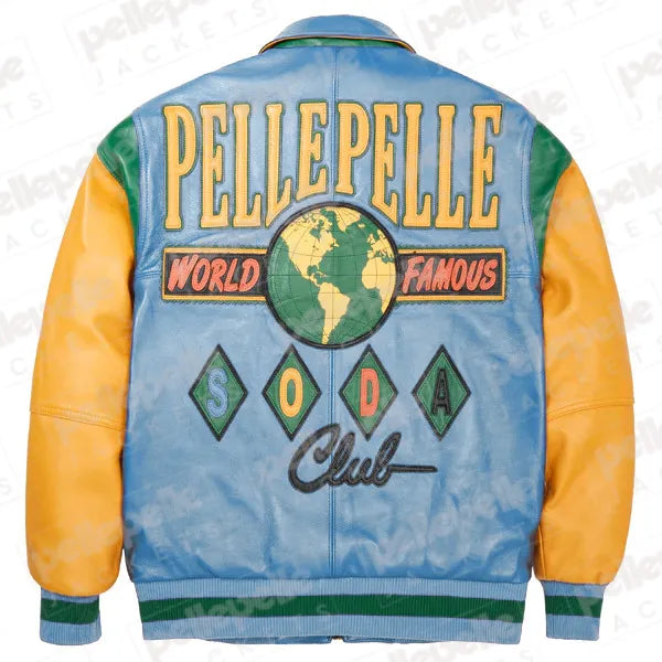 World Famous Multicolor Light Blue Soda Club Plush Jacket image 0