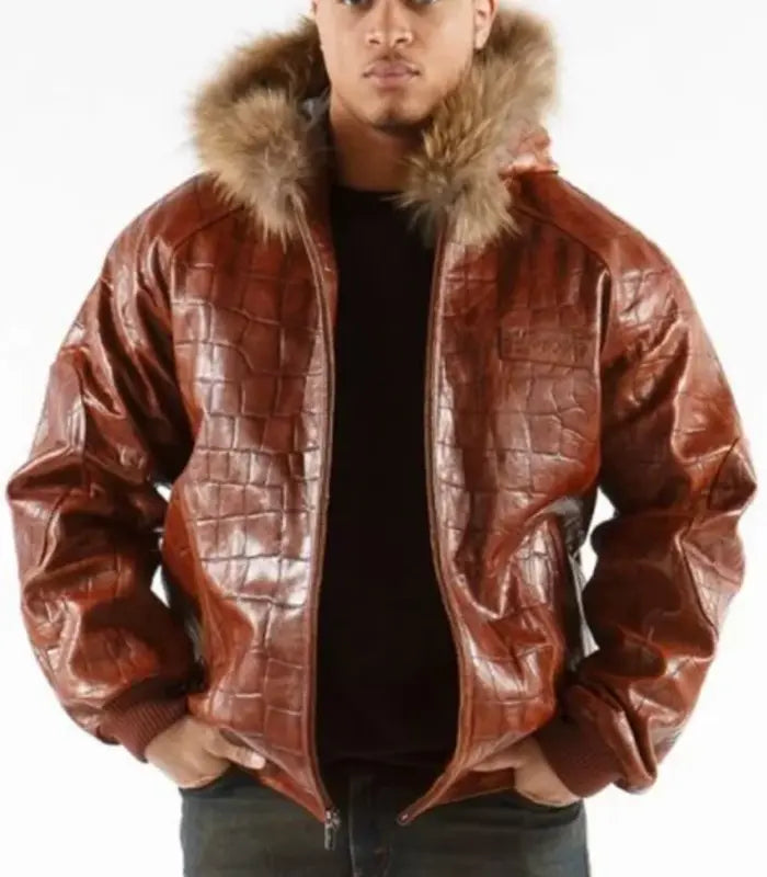 Pelle Pelle Basic Plush Chestnut Leather Jacket image 0