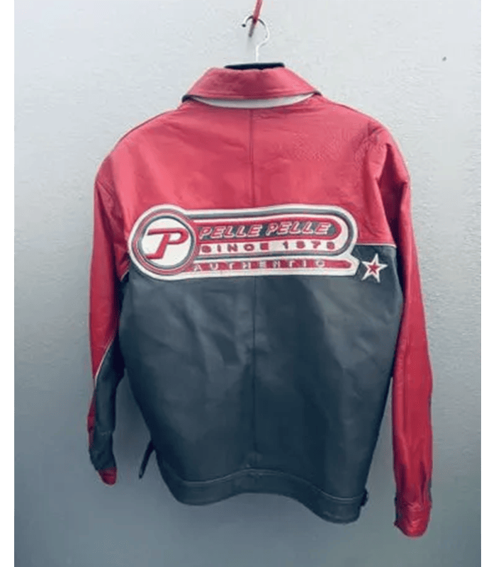 Pelle Pelle Mens Racing Leather Red Jacket image 1