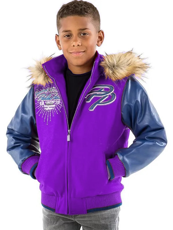 Pelle Pelle Kids Limited Edition Blue & Purple Jacket image 0