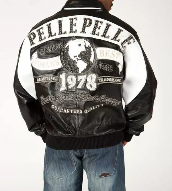 Pelle Pelle Black White World’s Best 1978 Studded Jacket image 1