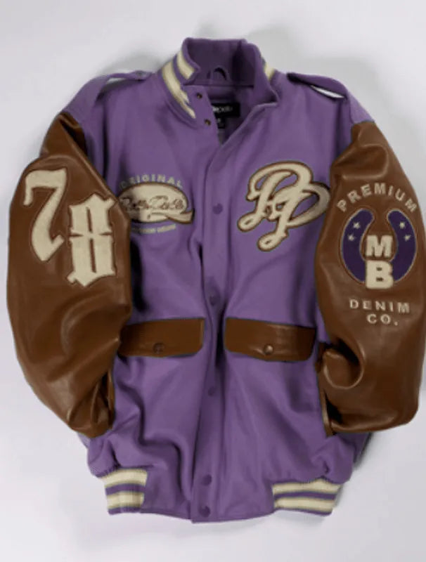 Pelle Pelle Limited Edition Purple Varsity Jacket image 0